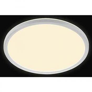 Panel LED Slim Briloner 48 cm, 30W, ultrafino, con efecto de retroiluminación, luz blanca neutra
