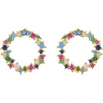 Pendientes Thilak Trendy de Luxenter en plata de ley 925 bañada en oro amarillo