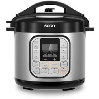 Olla de presión eléctrica multifunción 6L 1000W
