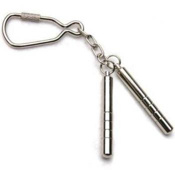 DEPICE S-SNC - Llavero, diseño de nunchakus, color plateado