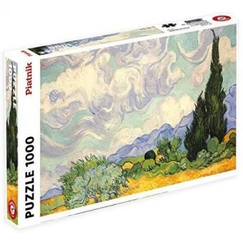 Piatnik 1000-Piece Puzzle: Vincent van Gogh Wheat Field with Cypresses