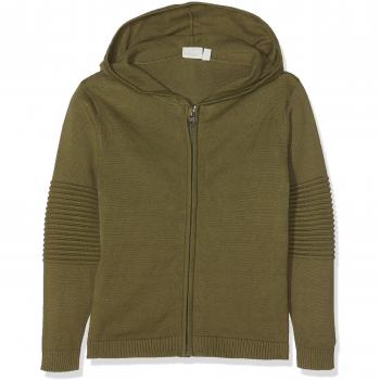 NAME IT Nmmnars LS Knit Card W Hood, Sudadera para Niños, Verde