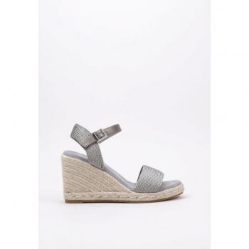 Sandalias Xti 141420 Gris SEN Verano Plataforma Cuña 9cm