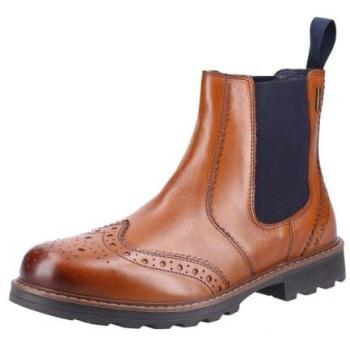 Cotswold Ford Men's Tan Leather Boots - Size UK 9