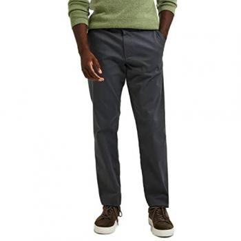 Selected Homme NEW Miles Slim Fit Dark Grey Chino Pants Size 34/30