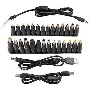 Onite 28 piezas 5.5x2.1m m Adaptador de corriente universal para 28 conector DC conjunto adecuado para el ordenador portátil