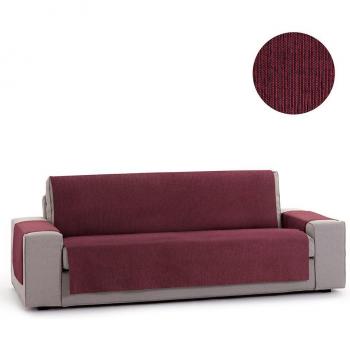 Protector Cubre Sofá Funda de Sofa Adaptable modelo Chenilla, color rojo, diseño Elite, 2 plazas