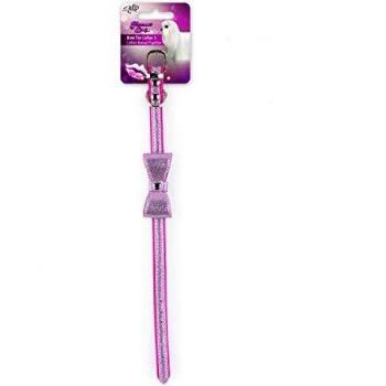 ALL FOR PAWS AFP3541 Collar de Pajarita para Perros Glamour Dog, Candy, S, Rosa Brillante