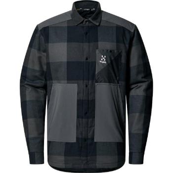 Camisa de hombre Haglöfs Insulated Timmer manga larga negra gris oscuro - S