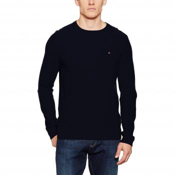 Tommy Hilfiger Pre-Twisted Ricecorn C-Nk Cf, Suéter para Hombre, Azul