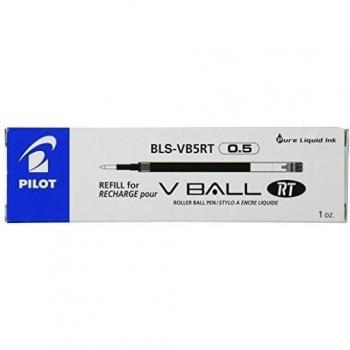 Pilot - Lote de 12 cartuchos de tinta de recambio para bolígrafo V-Ball 5 RT, color azul