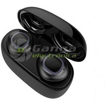 Auriculares Bluetooth MUVIT True Wireless ESTÉREO Negros BT5.0+EDR BATERÍA Auricular 40MAH Estuche DE Carga 500MAH PROTECCIÓN IPX4
