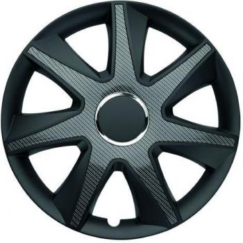 ALBRECHT automotive 49714 Tapacubos RUN Carbon Dark 14 pulgadas, 4 Unidades