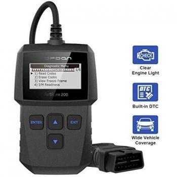 TOPDON ArtiLink AL200 OBD2 Escaner Lector Codigo Error Motor Herramienta de Escaneo Diagnosis para Luces de Cuadro y Test de Emisiones ITV para Modelos OBDII Can Compatibles