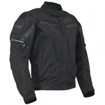 Roleff Racewear 3013 Riga Chaqueta de Motorista, de Tela, Tamaño M, Negro