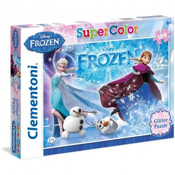 Frozen Glitter Puzzle - 104 Pieces