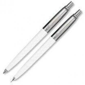 Parker Jotter - Set, Kugelschreiber y portaminas 0.5 Wit, color blanco