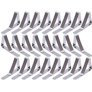 24 Pack Clips de Acero Inoxidable Mantel Pinza para Mantel Cubierta