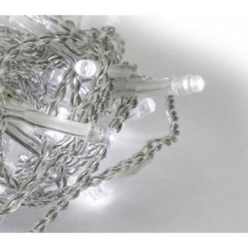 Cortina de luces de Navidad WHITE ICE 120 LED programable 5 X 0.6 mt