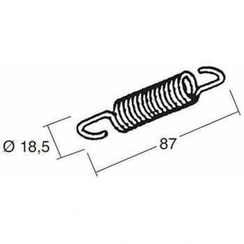 Buzzetti Muelle para Caballete Central, Plata