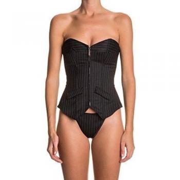 Intimax, Corset Diplomático Negro - Corsé sin mangas para mujer, color negro, talla 3XL