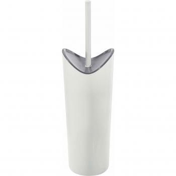 Gedy Moby Escobillero W.C, Resinas Termoplásticas, Blanco/Gris, 10.9 X 11.1 X 37.8