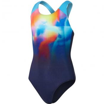 Bañador de Natación para Niña Speedo Digi Placement Splashback ECO+