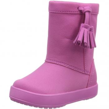 crocs Lodgepointbootk, Botines para Niñas, Rosa