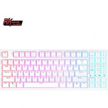 Teclado Mecánico Inalámbrico RGB RK92 - Bluetooth Tri-Mode BT5.0/2.4G/USB-C, 92 Teclas, Intercambiables en Caliente