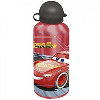 Kids Euroswan Botella Cantimplora 500 ml, Estampado Cars 3, Aluminio, 15x10x5 cm