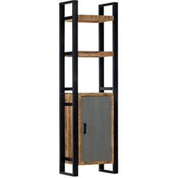 Solid Mango Wood Bookshelf 50x30x170 cm