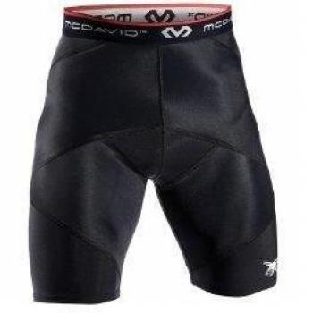 McDavid Cross Compression Shorts with Hip Spica Support - Black for Men