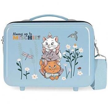 Neceser infantil Disney Aristogatos Before the Bloom rígido ABS Azul 9L