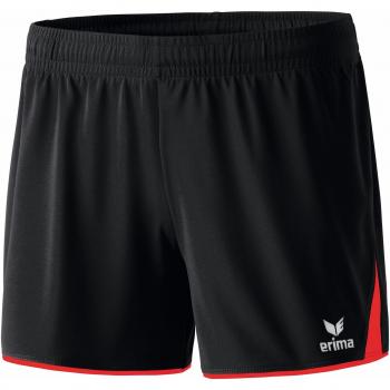 erima Classic 5 Cubos Pantalón Corto, Mujer, Negro/Rojo, 36