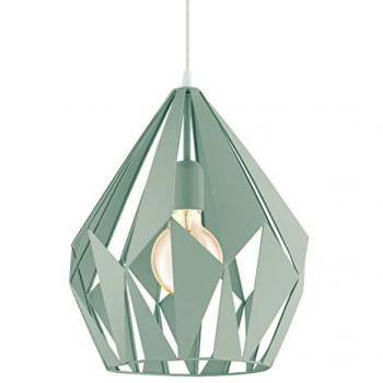 Lámpara Colgante Vintage Eglo Carlton-P Verde Pastel 1 Bombilla E27