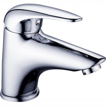 DP Grifería - Grifo de lavabo monomando, color plateado, serie Cerezo