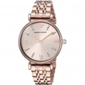 Emporio Armani Women's Analog Quartz Watch with Stainless-Steel Strap AR11059