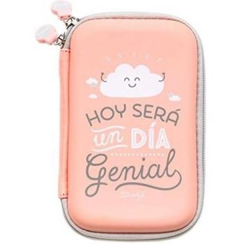 Mr. Wonderful WOA03229 - Funda para disco duro portátil, diseño Hoy será un día genial
