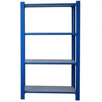 Estantería Oficina Simon Rack OFFICLICK 4/400 Madera, Estilo Industrial, Azul/Blanco, 1500x900x400 mm, 4 Alturas