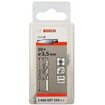 Bosch 2 608 597 225 - Pack de 10 brocas para carrocerías HSS-R, DIN 1897