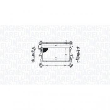 Radiador de motor MAGNETI MARELLI 350213215300, refrigeración eficiente y alta calidad