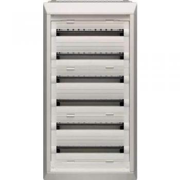 Cuadro eléctrico empotrable HAGER FU62DN VEGA-D con 6 filas y 144 módulos sin puerta