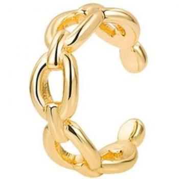 Ear cuff Basha de Plata 925 con baño de oro 18k