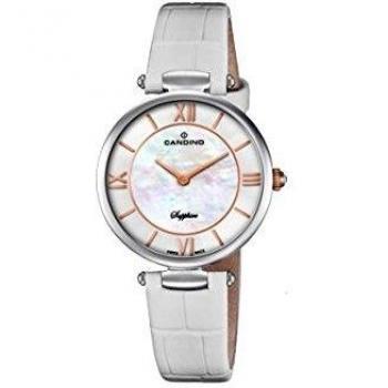 Candino - Reloj de mujer C4669/1 Lady Elegance de piel blanco