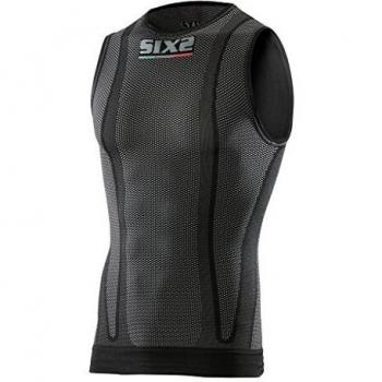 SIXS - Camiseta de tirantes Smx, color negro carbono, talla XS