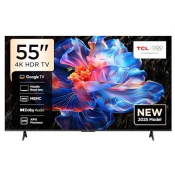 TCL 55P6K 55 4K Ultra HD Smart LED TV with Google TV, HDR10+, Dolby Audio, Bluetooth, WiFi