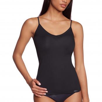 Skiny Damen Spaghettishirt Essentials Light Camiseta sin Mangas, Black, 44 para Mujer