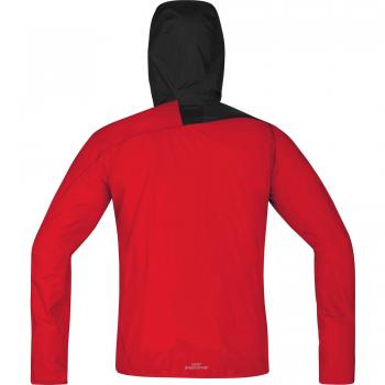 Gore Running Wear Fusion Chaqueta, Hombre, Rojo / Negro, L