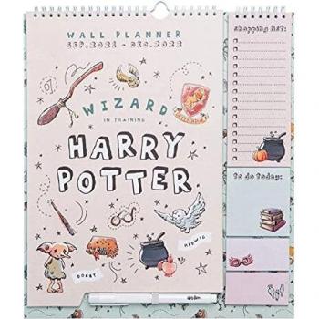 Calendario 2022 pared Harry Potter - Planificador mensual 2022 - Calendario mesual planificador │Calendario familiar - Calendario Harry Potter 2022 - Producto con licencia oficial