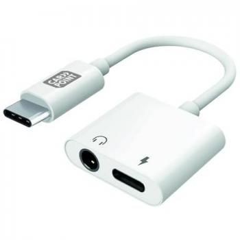 Cable USB de carga CARPOINT 0517088 con adaptador 2 en 1 USB-C a AUX y USB-C